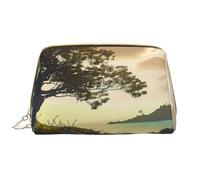 HCVXBSA Bolsa de maquillaje para mujer, artículos de tocador Showe, cepillo para el cuidado de la piel, organizador de viaje, bolso grande de maquillaje, accesorios, isla misteriosa, Blanco, Talla