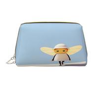 HCVXBSA Bolsa de maquillaje para mujer, neceser, cepillo para el cuidado de la piel, organizador de viaje, bolso grande para maquillaje, accesorios, Candyman, Blanco, Talla única