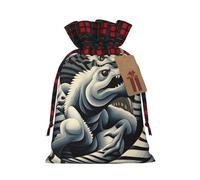 HCVXBSA Bolsas de regalo de Navidad -Sci Fi Lizard Man, bolsas de regalo festivas, bolsas de Navidad a granel para regalos, perfectas para Navidad y fiestas