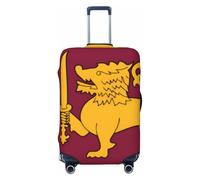 HCVXBSA Funda protectora elástica lavable para maleta, con bandera de Sri Lanka, funda para equipaje de 45,7 a 81,3 cm, accesorios de viaje, Negro -, XL