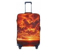HCVXBSA Funda protectora elástica lavable para maleta, diseño del cielo al final del mundo, funda para equipaje de 45,7 a 81,3 cm, accesorios de viaje, Negro -, L