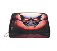 HCVXBSA Neceser de maquillaje para mujer, cepillo para el cuidado de la piel, organizador de viaje, bolso grande para maquillaje, accesorios, máscara de guerrero diablo, Blanco, Talla única