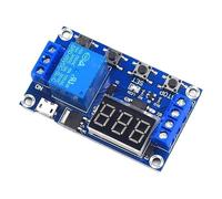 HCW-M121 Delay Relay Module 6-30V Trigger Time Switch Circuit, 1-Channel Timer Relay Board Fits for for Automation Projects, Power-Off Delay, Cycle Control(For Microinterface)