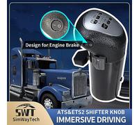 HCXLELD SimWayTech - Pomo de palanca de cambios USB para ATS y ETS2 compatible con Logitech G25 G27 G29 G920 G923 Thrustmaster TH8A Fanatec SQ Moza PXN u otros cambiadores de bricolaje