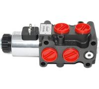 HCYCOO Solenoide hidráulico de 6 puertos de 12 V CC con rosca ORB #8 SAE (3/10.2 cm-16) de 13 GPM de flujo 3625 PSI