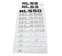 HCZION ABS Apto for Mercedes Apto for Benz ML63 ML320 ML350 ML400 ML450 ML500 ML550 ML55 Carta Coche Maletero Trasero Emblema Insignia Pegatinas Cartas de Emblema (Color : Gloss Black, Size : ML420