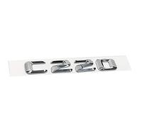 HCZION Ajuste for Mercedes Clase C C180 C200 C220 3D, Emblema for Maletero de Coche, Insignia cromada, Letras, Modelo de Coche, Insignia de reacondicionamiento, emblemas Adhesivos Cartas de Emblema (