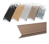 HCZION Moldura De Nariz De Escalera Borde De Escalera De Metal 120cm Protector De Borde De Escalera Borde De Escalera Antideslizante Borde De Escalera Exterior Para Escaleras De Madera/vinilo/azulejos