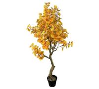 HCZKIUJY Alberi artificiali, Albero di Ginkgo, pianta in Vaso, pianta Finta, Albero artificiale realistico per casa e ufficio, Albero finto, decorazione squisita