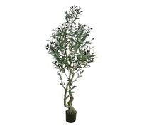 HCZKIUJY Alberi artificiali Bonsai, Albero di ulivo artificiale realistico, Albero finto Alto 1,5 metri, piante artificiali per interni ed esterni.