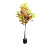 HCZKIUJY Alberi artificiali decorativi da 1,5 m, Albero finto, Albero artificiale Verde in Vaso, piante Bonsai in plastica, simulazione di piante Verdi