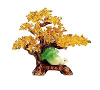 HCZKIUJY Albero di Cristallo Della Fortuna e Della ricchezza, Albero dei Soldi in Cristallo, Statua Feng Shui, decorazione per la ricchezza | Albero Della Fortuna, Albero di gemme per (Gold)