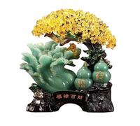HCZKIUJY Albero di Cristallo portafortuna e ricchezza, Albero dei Soldi in Cristallo, Albero Delle gemme, Statue Feng Shui per la ricchezza, decorazione per casa e ufficio - Ornamento (Blue)