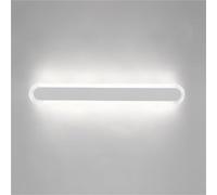 HCZKIUJY Apliques de Pared Modernos para Interiores, lámpara de Pared con 3 temperaturas de Color, Aplique de Pared acrílico Sencillo de Tira Larga, para Dormitorio, mesita de noc(White-80cm)