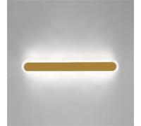 HCZKIUJY Apliques de Pared Modernos para Interiores, lámpara de Pared con 3 temperaturas de Color, Aplique de Pared acrílico Sencillo de Tira Larga, para Dormitorio, mesita de noc(Gold-120cm)