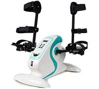 HCZKIUJY Bicicleta estática motorizada para Personas con discapacidad, ejercitador de Pedales eléctrico con Soporte Protector para Las piernas para Personas Mayores (White)