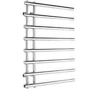 HCZKIUJY Calentador de Toallas de Pared para baño, toallero eléctrico, toallero de Acero Inoxidable en níquel Cepillado con 4 Barras calefactables, toallero calefactable, Oculto.(Concealed)