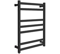 HCZKIUJY Calentador de Toallas eléctrico de Pared para baño, Color Negro, para Pared, para Mantener Las Toallas y la Ropa secas, 23,6 x 32,5