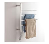 HCZKIUJY Calentador de Toallas, toallero eléctrico, toallero de Pared de 3 Barras, toallero calefactable con cableado, toallero eléctrico con rotación de 180°