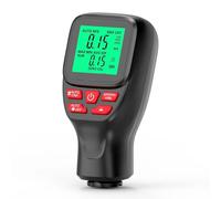 HCZKIUJY Car Coating Thickness Gauge 0.1micron/0-2000um Car Paint Film Thickness Tester Measuring Tool Fe & NFe Coating Meter for Used Car Buyers (Black)