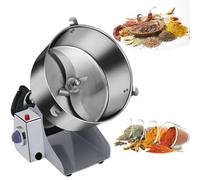 HCZKIUJY Cortador y rebanador eléctrico de Verduras, Molinillo eléctrico de Granos, Molinillo de Hierbas y Especias de Malla 50-300, Acero Inoxidable 430 y 30,000 RPM/32,000 RPM, Motor(2000g)