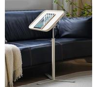 HCZKIUJY Escritorio de pie con Altura Ajustable, Escritorio de computadora Blanco con Superficie elevable, estación de Trabajo para Oficina y Sala de Estar, Escritorio ergonómico para （Talla única）