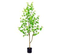 HCZKIUJY Grandi alberi artificiali da 1,5 metri, piante finte in Vaso, alberi finti realistici, piante finte sempreverdi Tutto l'anno.