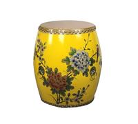 HCZKIUJY Mesita de Noche de artesanía Tradicional China, Taburete con Tambor de Pintura Creativa, Tambor de Cuero, Taburete para Zapatos en la Puerta, Taburete de Mesa, Taburete para s(D)