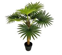 HCZKIUJY Piante Verdi, alberi artificiali, pianta Finta in Vaso, Palma tropicale artificiale, Albero finto, adatto per Uso Interno ed esterno in casa