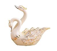 HCZKIUJY Portabottiglie Creativo a Forma di cigno, portabottiglie in Ceramica per bottiglie di Vino singole, decorazione da tavolo per Regali di decorazione per la casa e la Sala da pranzo