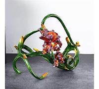 HCZKIUJY Portabottiglie Creativo in Stile Europeo, portabottiglie Artigianale in Metallo, ornamenti eleganti,Argento-As Shows