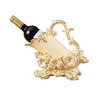 HCZKIUJY Portabottiglie da Vino in Stile Corte, portabottiglie da Vino in Ceramica Decorativa con Rilievo a Forma di Fiore di Prugna, decorazione ornamentale da tavolo con Statua