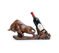 HCZKIUJY Portabottiglie di Vino Creativo per bovini, espositore per bottiglie di Vino singole in Resina di lusso, Ornamento da tavolo con opere d'arte
