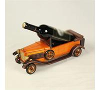 HCZKIUJY Portabottiglie in Legno massello fatto a Mano in Legno Modello Auto Classica decorazione per la casa ornamenti