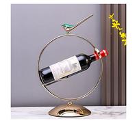 HCZKIUJY Portabottiglie Minimalista, portabottiglie singolo in Metallo Creativo, Ornamento Decorativo da tavolo,A-1