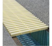 HCZKIUJY Rejilla de Drenaje Rectangular para Piscina, Rejilla de Drenaje Tipo Canal, Tira de Rejilla de Drenaje de plástico para Actividades, Rejilla de Drenaje de desbordamiento （Beige-7.1in-10pcs）