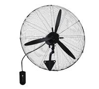 HCZKIUJY Ventilador de Pared de 56 cm, Cable de alimentación extendido de 2,5 m, oscilación de 120°/Ajuste de inclinación de 30°, 3 velocidades, Ventilador Industrial de Pared par(One Color-500)