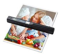 Hczrc Escáner portátil, escáner fotográfico para Documentos A4, escáner de Mano para Negocios, Fotos, imágenes, Recibos, Libros, selección de Formato JPG/PDF, hasta 900 dpi, con Tarjeta SD de 16 G