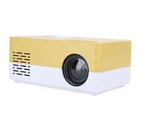 HD 1080P Proyector LED, Mini proyector de Video de Cine en casa Inteligente, Altavoz Integrado, para Entrada de Tarjeta de Almacenamiento/AV/USB/HDMI, para Interiores/Exteriores(Enchufe DE LA UE)