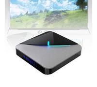 HD 4K TV Box, Decodificador Doméstico, WiFi Dual (2,4 GHz/5 GHz) 2/4 GB+16/32/64 GB, Bluetooth 4.2 (Compatible con Ratón, Teclado) CPU De Cuatro Núcleos/Ethernet 100 M,2GB+16GB