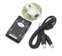 HD 9pin RS232 USB 2.0 to 4 Ports Serial DB9 COM Controller Connectors Adapter Hub