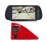 HD Cámara Cámara De Marcha Atrás Doble + Espejo Retrovisor 7" para Master III 3 JV FV Van Bus (2010/02-2024/12) 265900021R Luz Freno