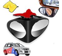 HD Car Blind Spot Elimination Mirror - 360° Rotatable, Rain/Fog Resistant, Blindspot Mirrors for Car, Car Side Wing Mirror Blindspot with Wide Angle for Car Suv and Trucks (Black, Right)