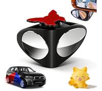 HD Car Blind Spot Elimination Mirror - 360° Rotatable, Rain/Fog Resistant, Dual-View Auxiliary Mirrors, Wide-Angle Car Rear View Mirror, for Cars, Trucks, Universal Fit Cars (Black,Right)