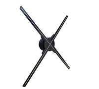 HD Cuatro Cuchillas Que Giran La Pantalla Olográfica De Alr De La Pantalla LED De La Fan 3D Motorizada