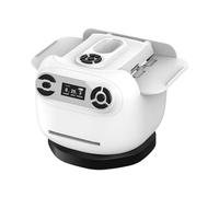 HD-F06 Barajador Automático de Cartas, Repartidor Eléctrico Recargable, Rotación 360°, Pantalla OLED 1.3", Compatible con 2 Barajas, Base Antideslizante, 17.2x14.2x11.5 cm