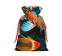 Hd Koi Fish - Bolsa de regalo reutilizable para fiestas y diseño de cordón que hacen que tu regalo sea más delicado