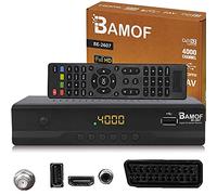 hd-line Bamof BE-2607 - Receptor de satélite Digital (HDTV, DVB-S/S2, HDMI, SCART, 2 USB 2.0, Full HD 1080p) [preprogramado para Astra Hotbir] [Clase energética A+++]