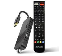Hd-line Decodificador digital terrestre DVB-T2 2024, Full HD 1080P, mando a distancia Bluetooth, oculto detrás de la TV, pantalla digital, H265 HEVC 10 bits