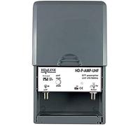 HD-Line HD-P-AMP-UHF - Preamplificador de mástil UHF terrestre TNT 38 dB, Gris